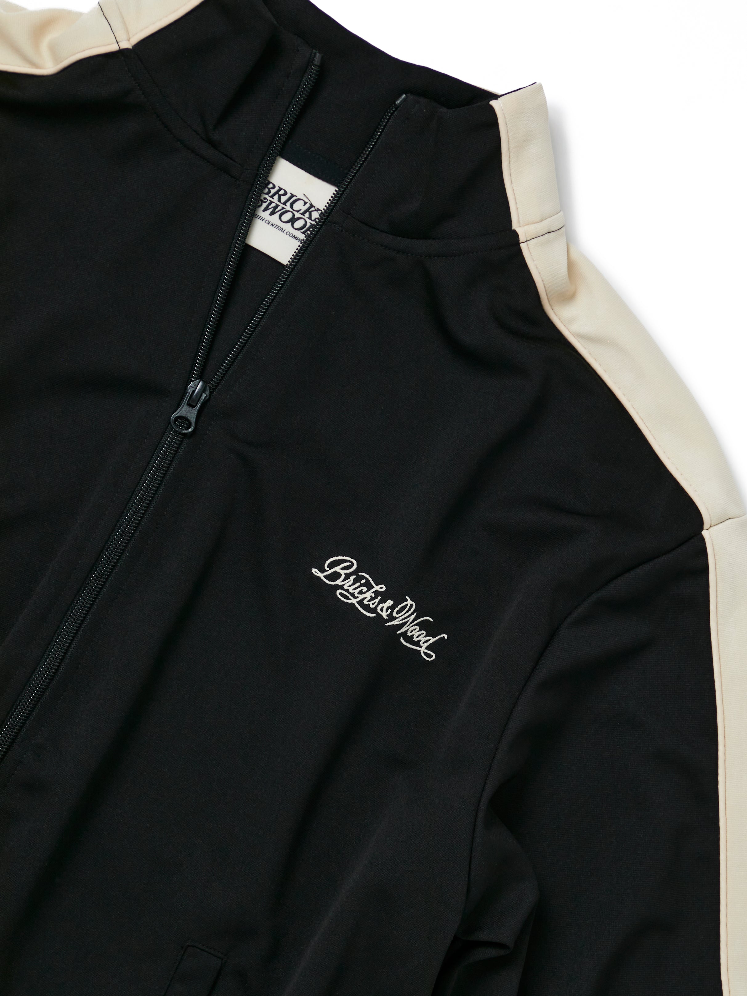 Script Logo Track Jacket - Black - Bricks & Wood