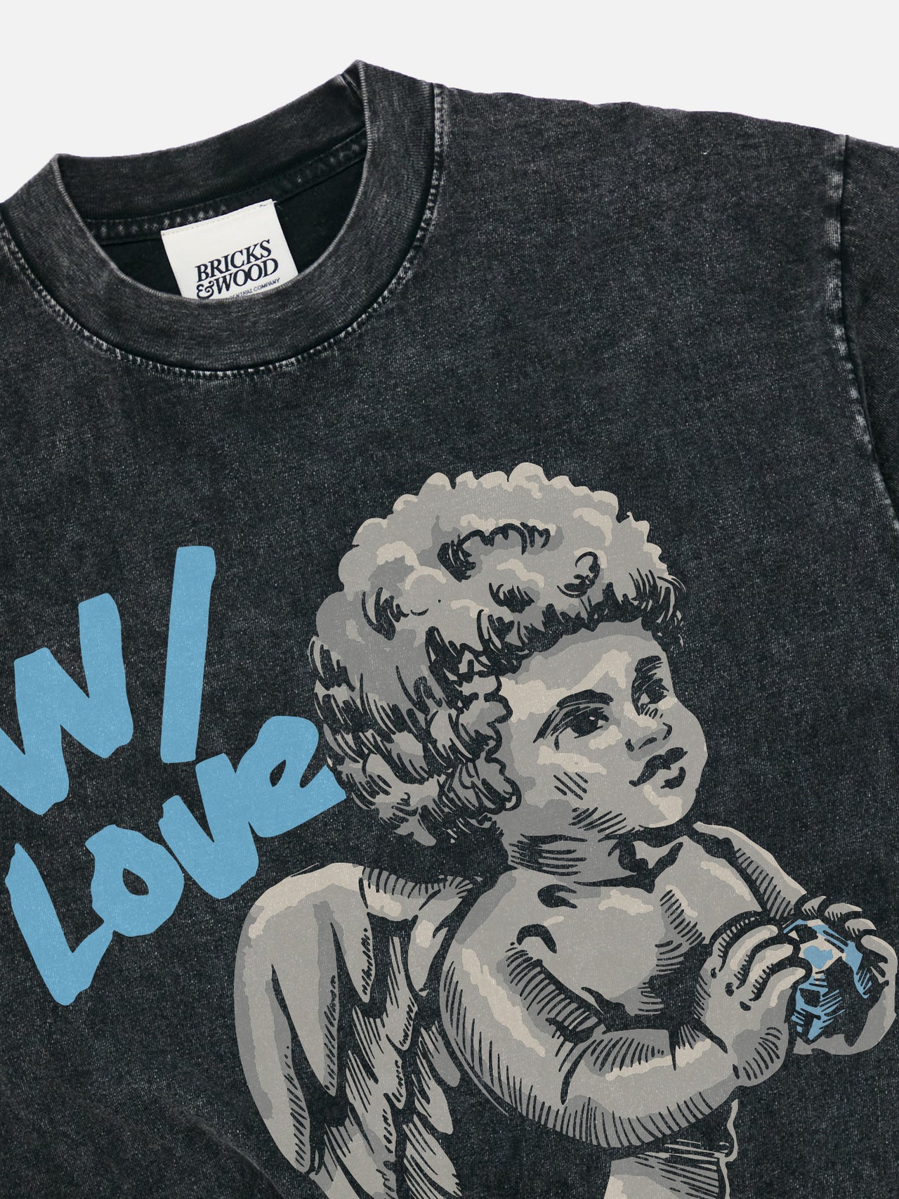 Cherub Tee - Mineral Wash Black