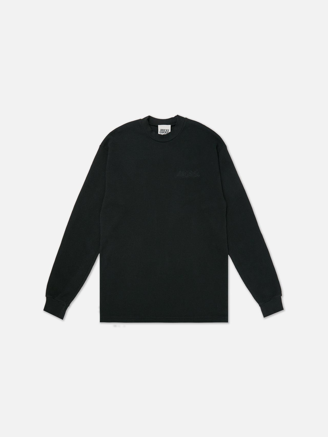 Script Logo Waffle Thermal - Black