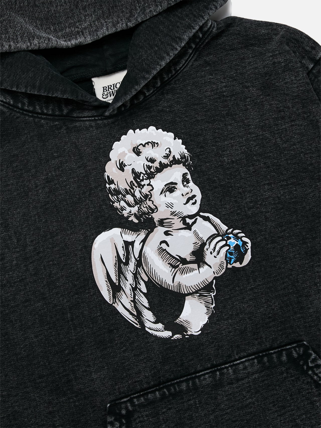 Cherub Hoodie - Washed Black