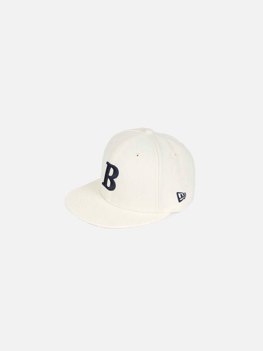 New Era B Logo Cap - Chrome/Navy