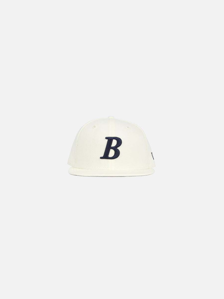 New Era B Logo Cap - Chrome/Navy