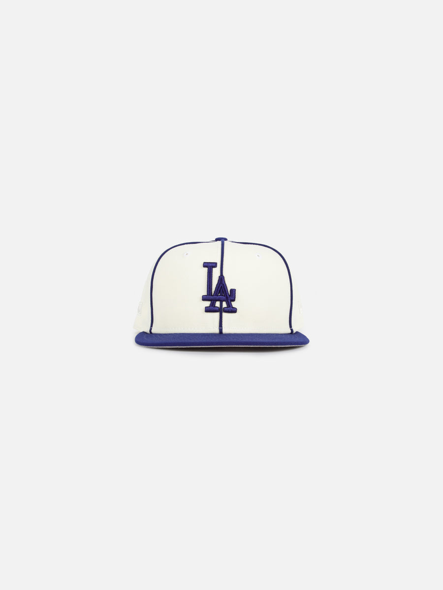 Bricks & Wood x Dodgers New Era Pipping Fitted - Chrome/Royal