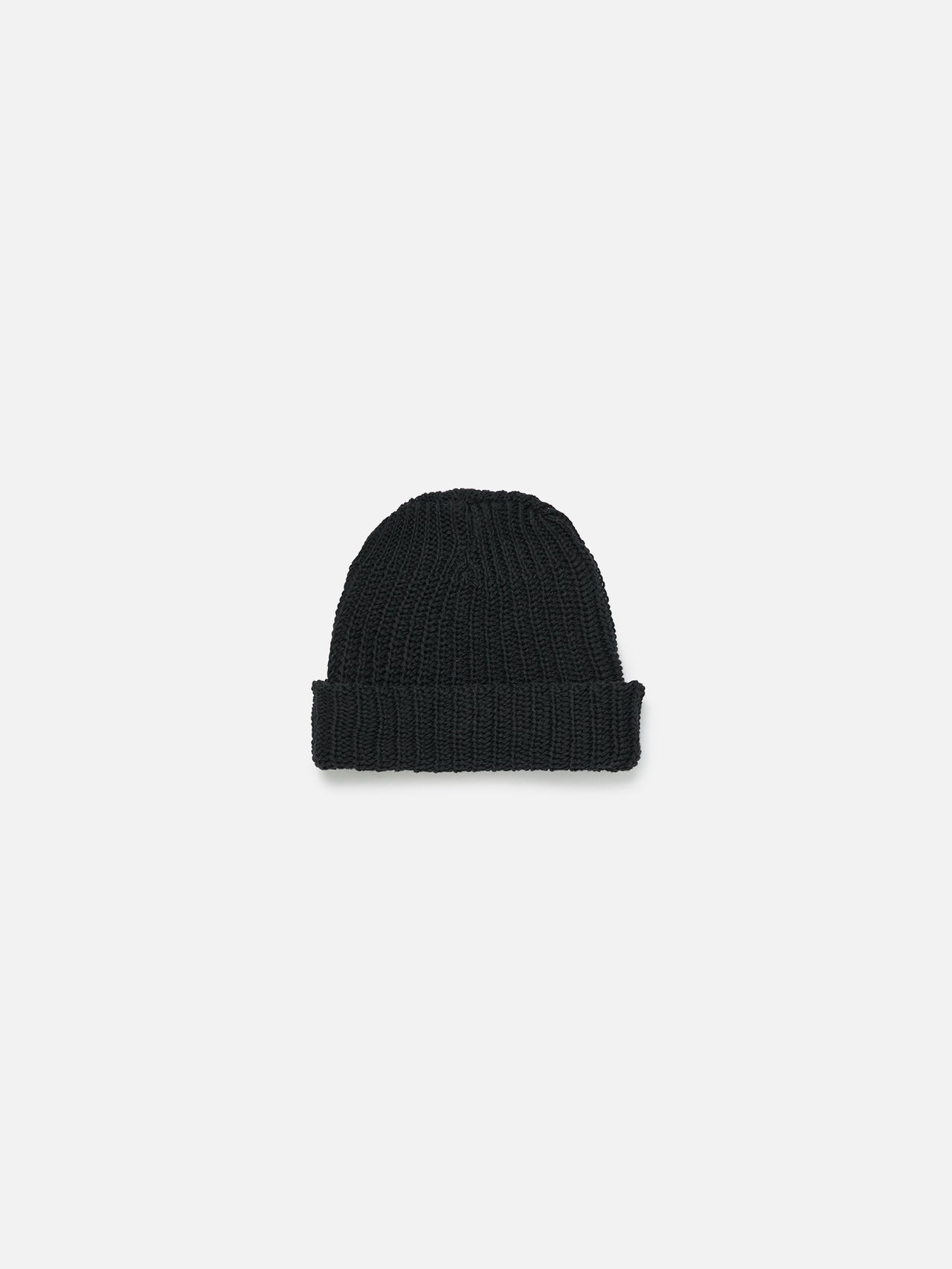 Baby Heavy Knit Beanie - Black