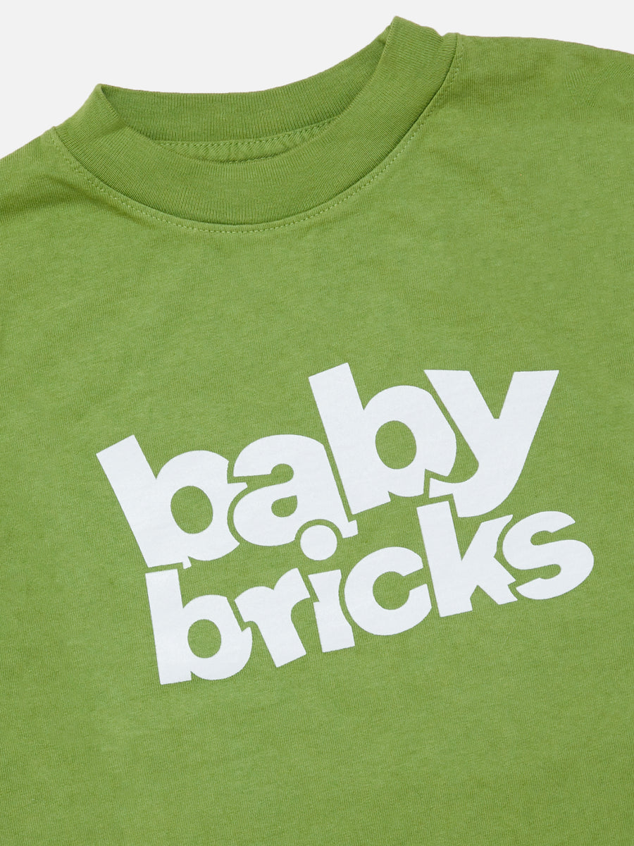 Baby Bricks Logo Tee - Celery