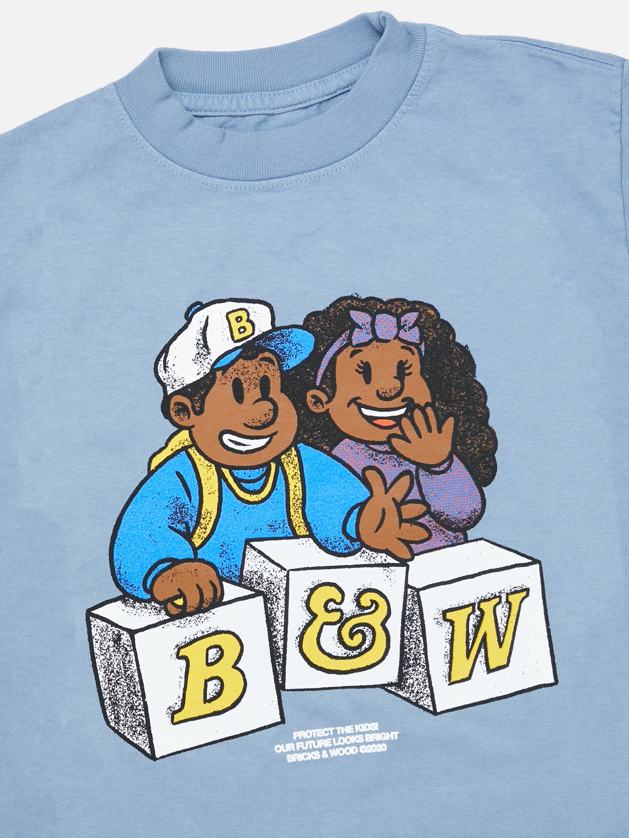 Protect The Kids Baby Tee - Sky Blue