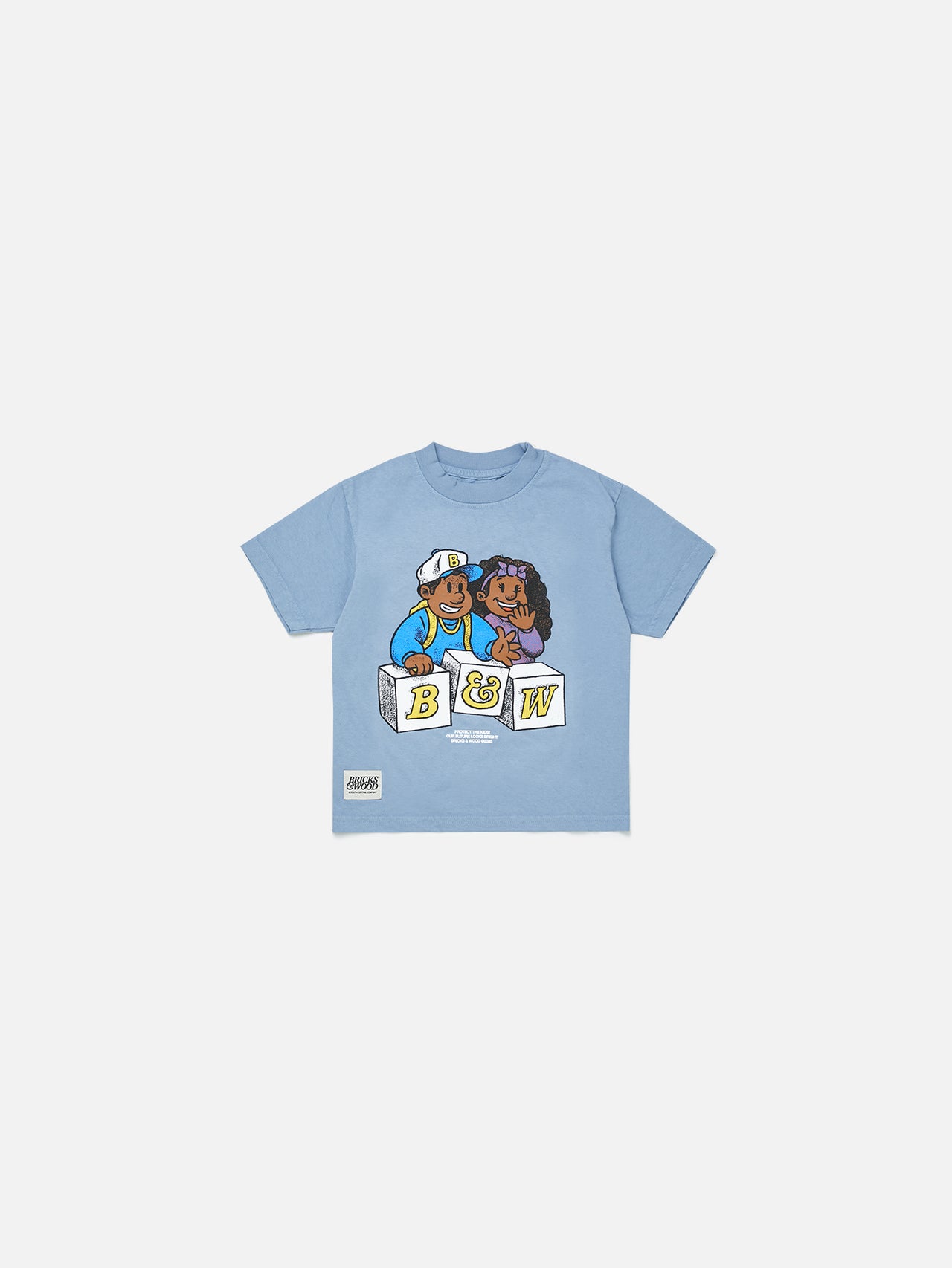 Protect The Kids Baby Tee - Sky Blue