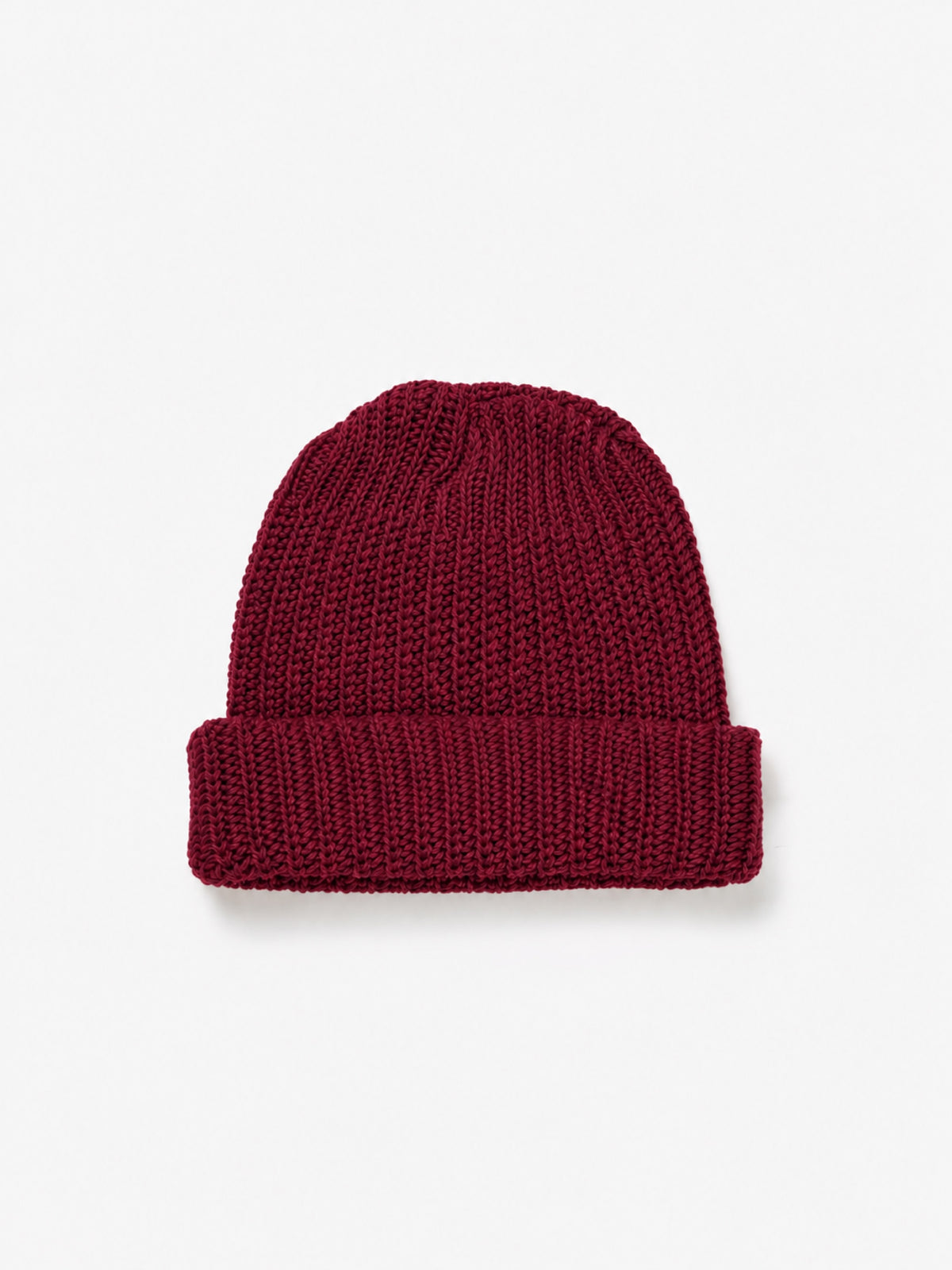 Heavy Knit Beanie - Wine