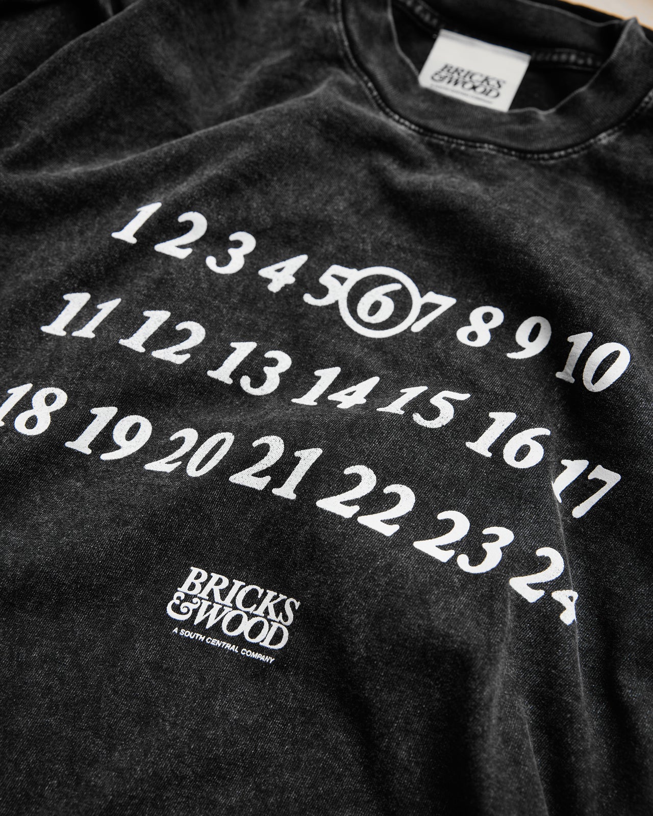 6 Year Anniversary Tee (BW6) - Aged Black