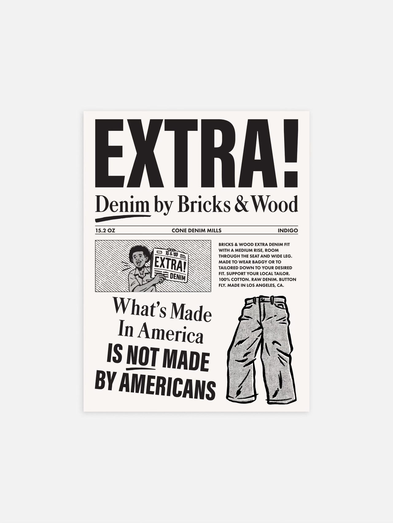 Extra Denim Poster