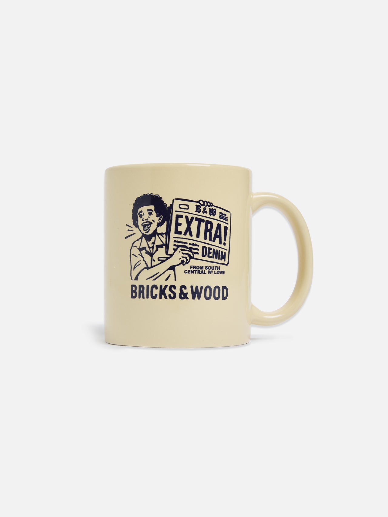 Extra Denim Paperboi Logo Mug