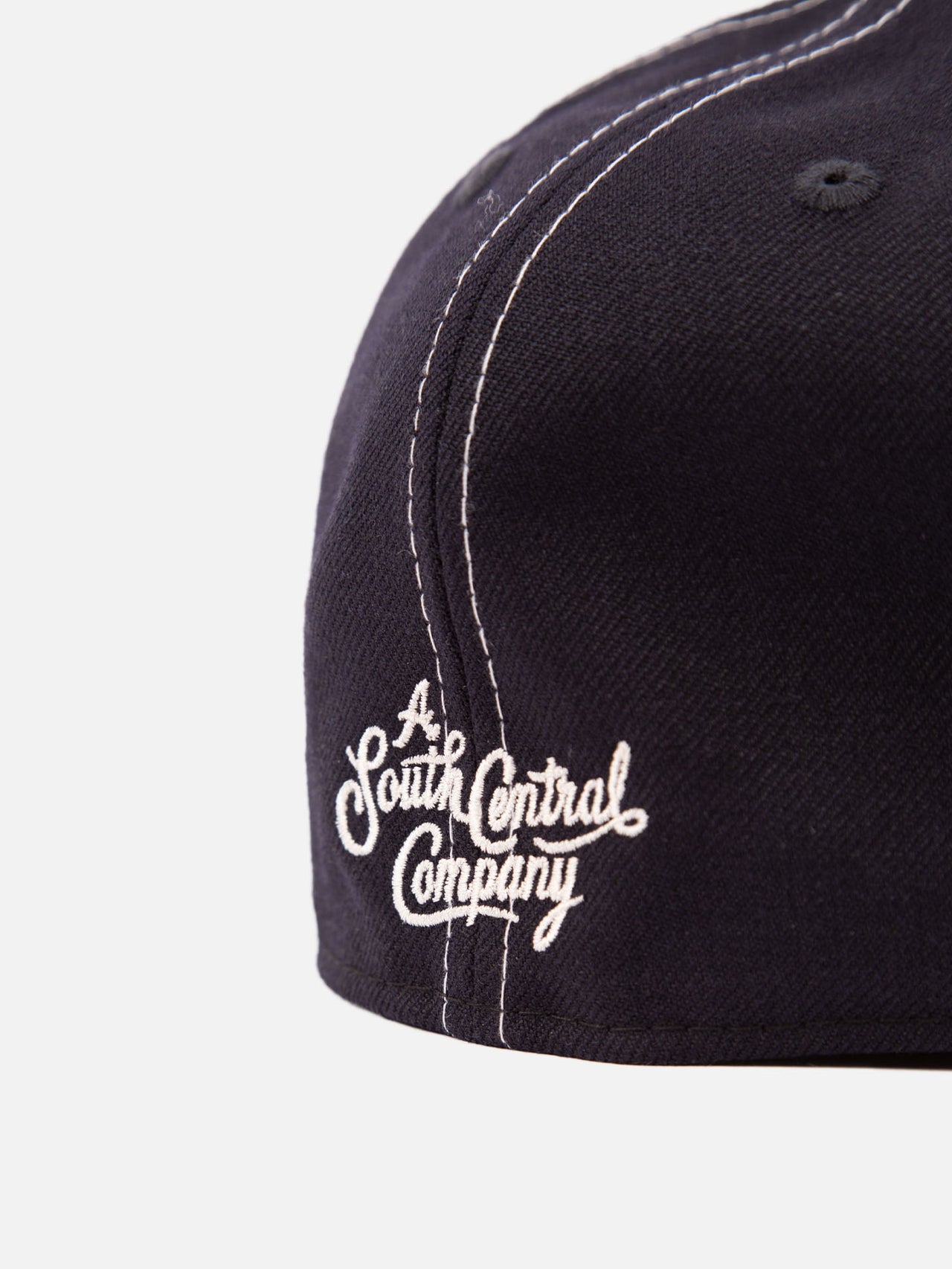 New Era B Logo Cap - Navy/White Contrast Stitch