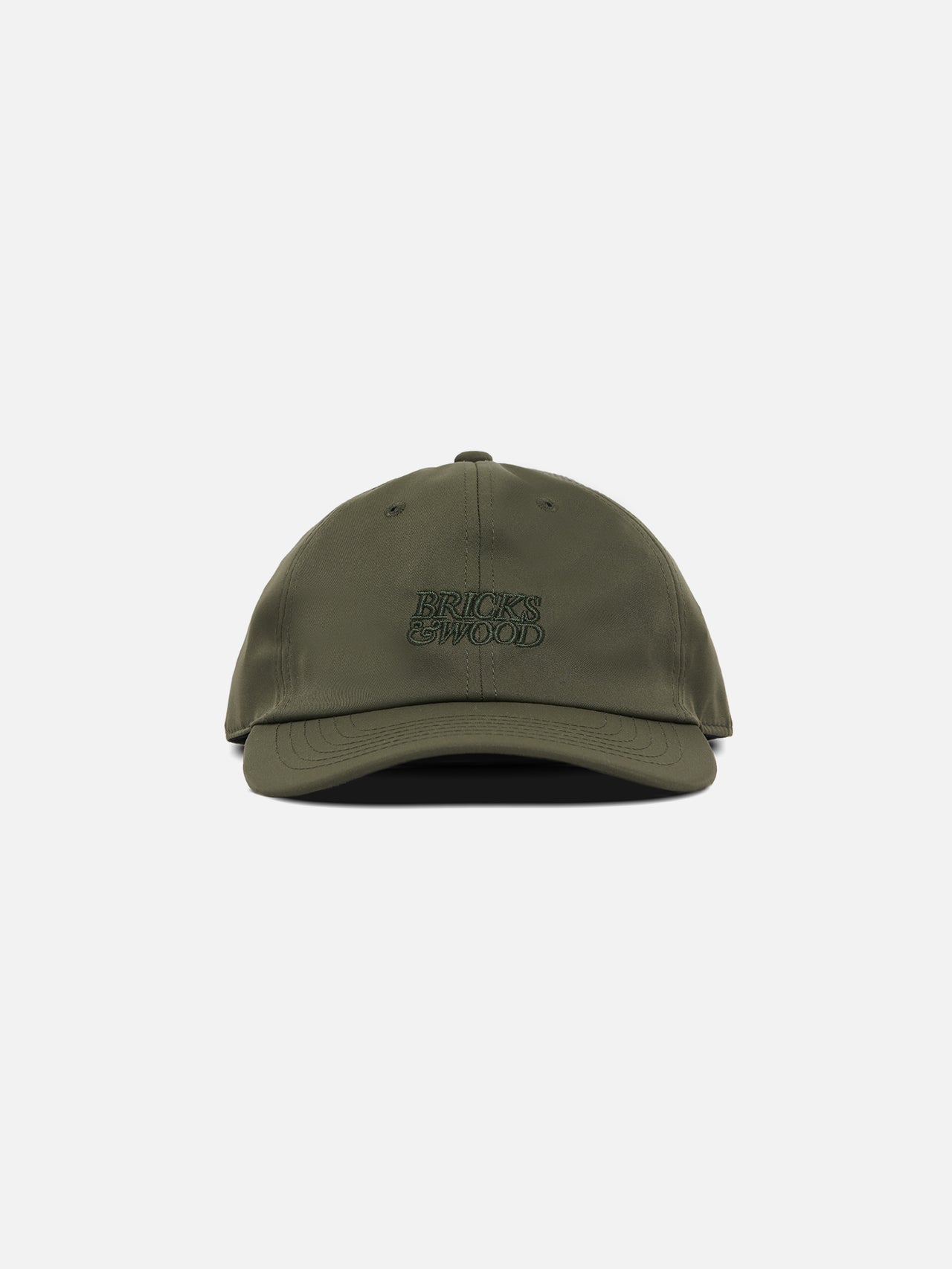 Core Logo Nylon 6 Panel Cap - Olive