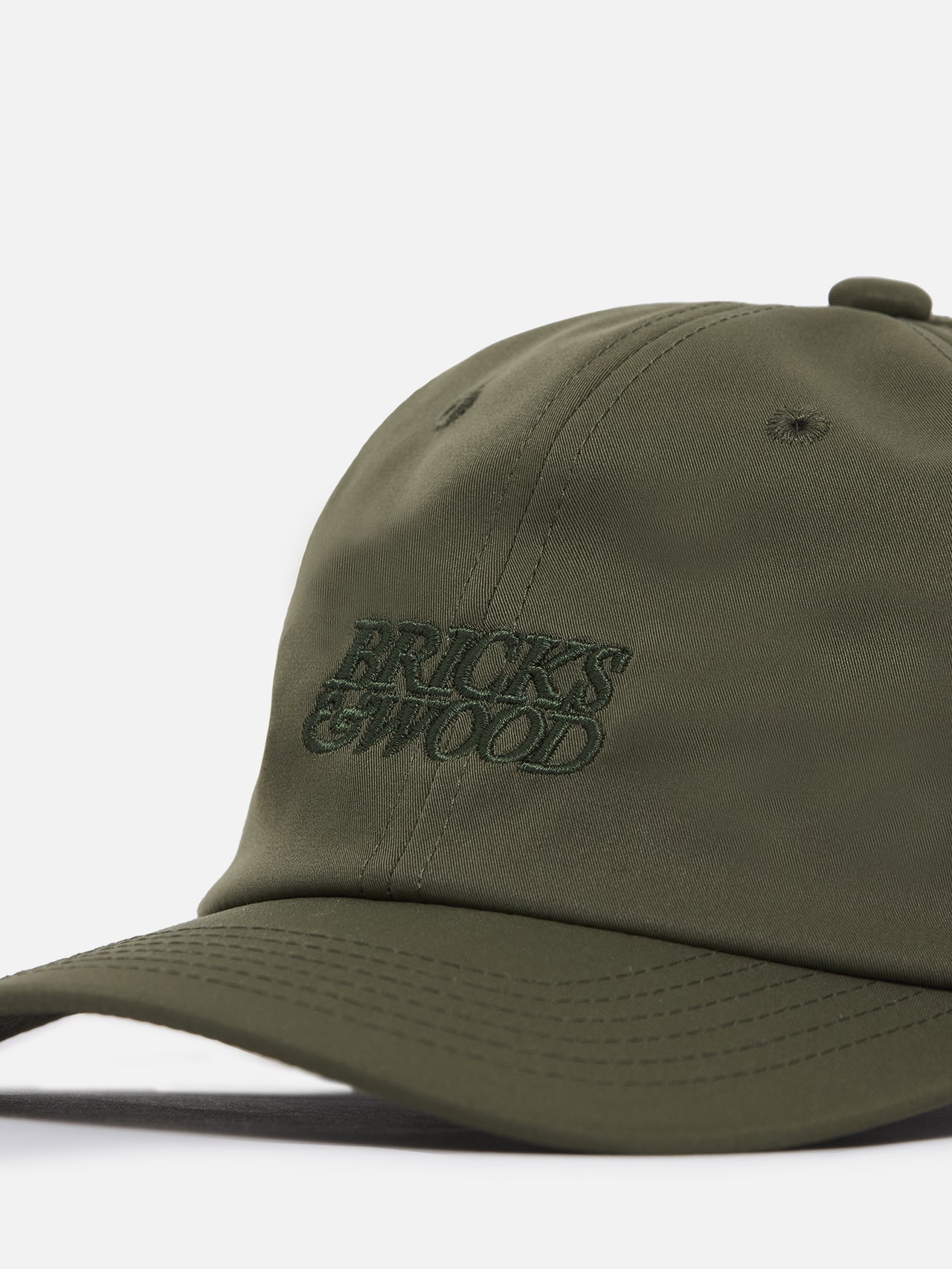 Core Logo Nylon 6 Panel Cap - Olive