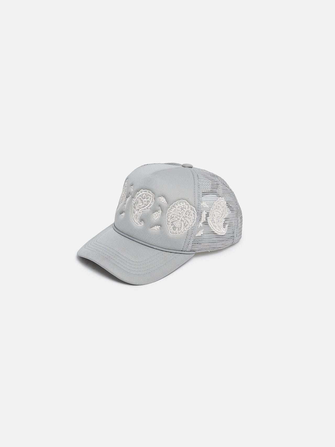 Paisley Trucker Hat - Grey