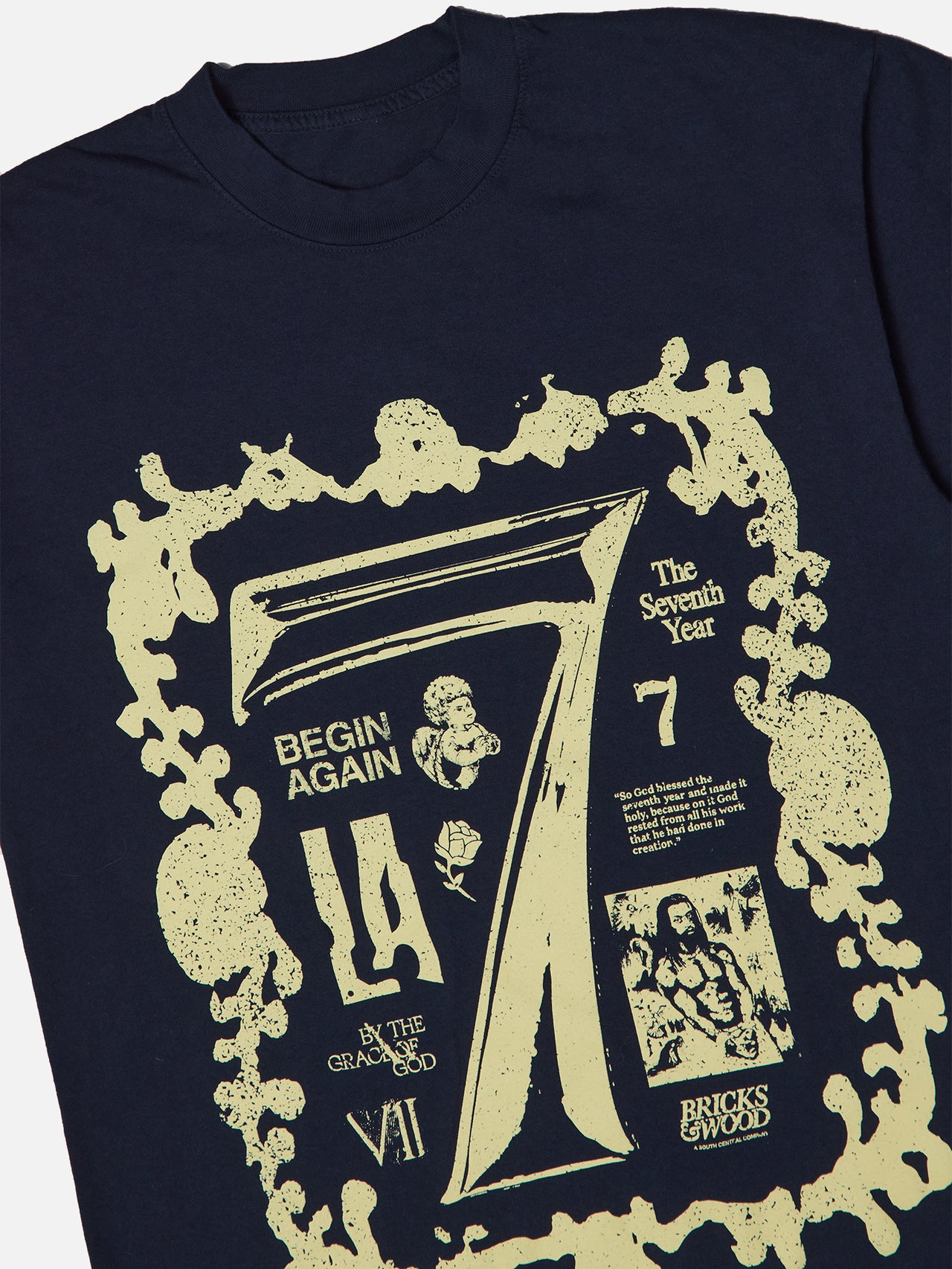 7th Year Anniversary Long Sleeve Tee - Navy