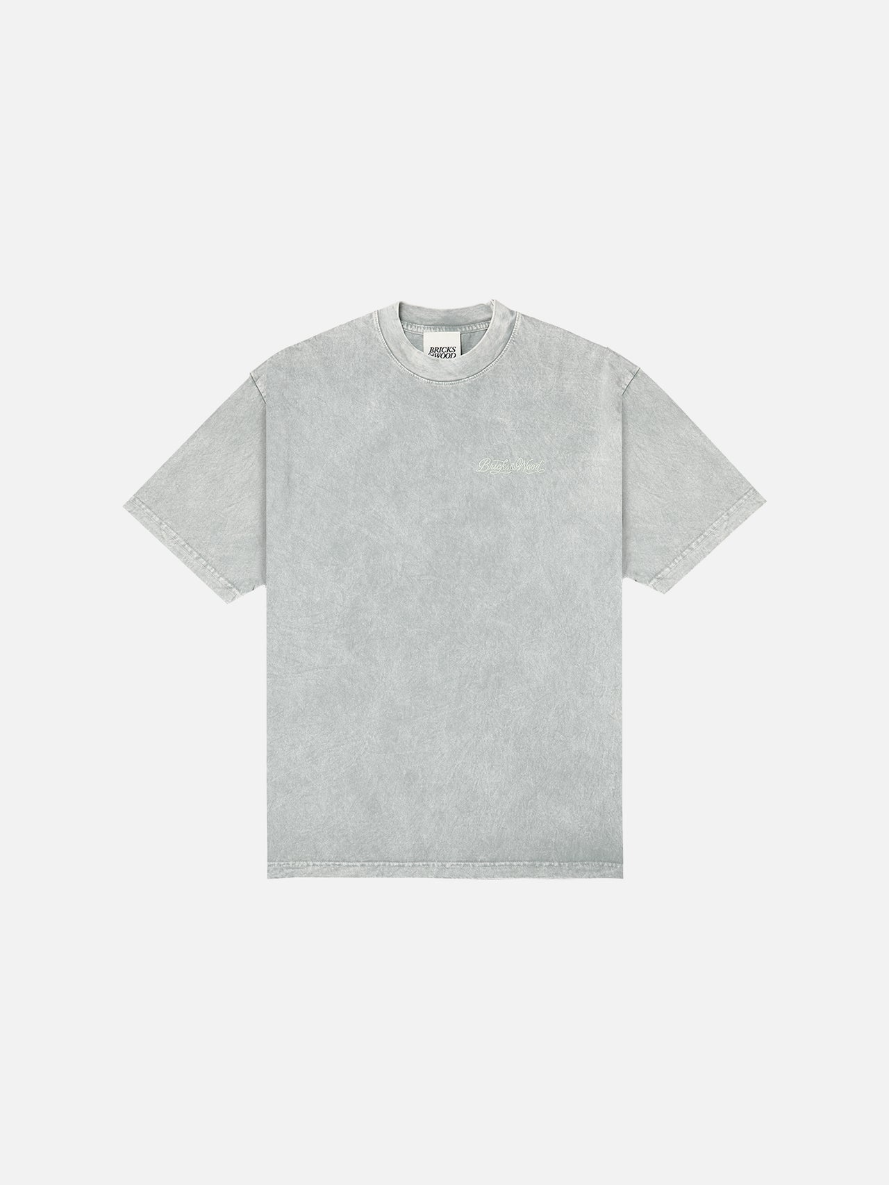 Script Logo Mineral Wash Tee - Limestone