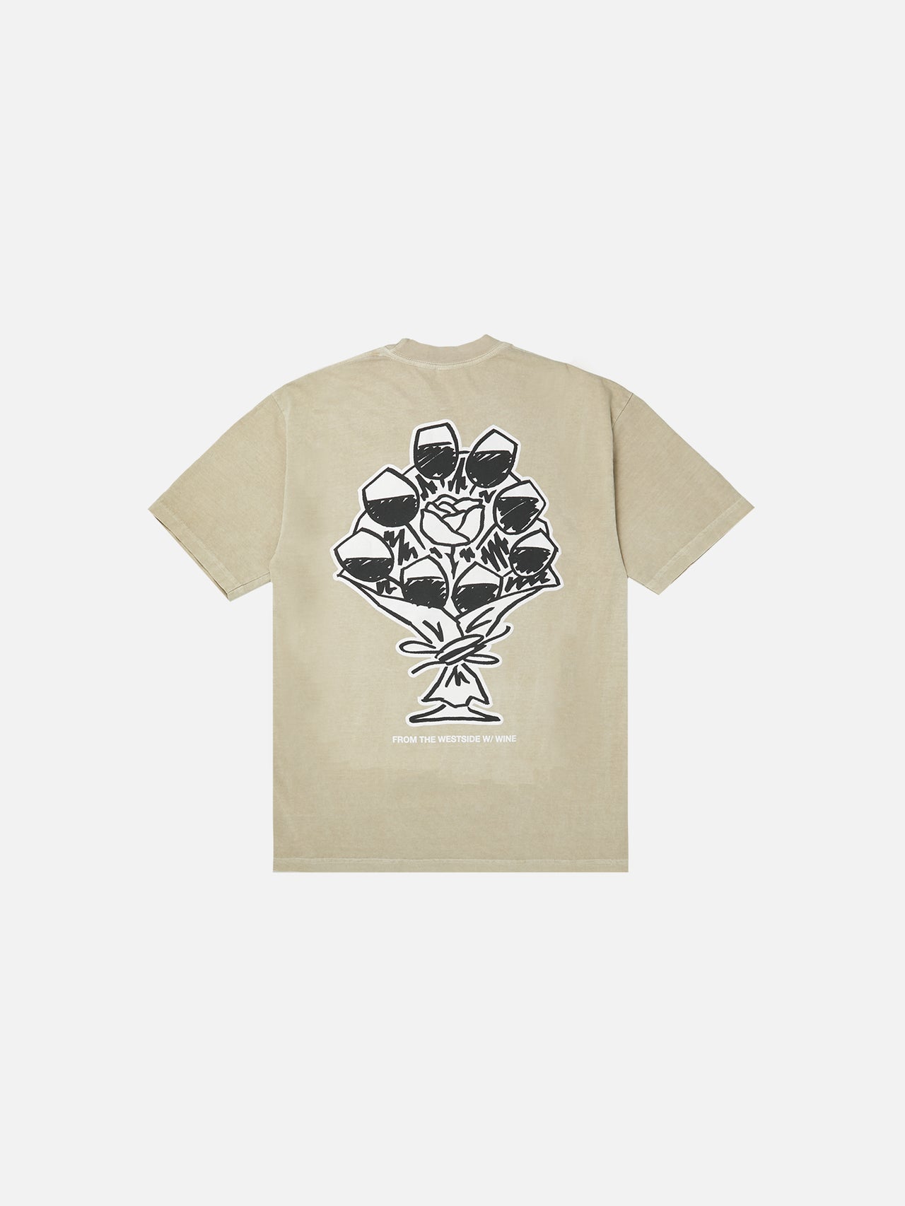 Fragile Wine Tee - Mushroom