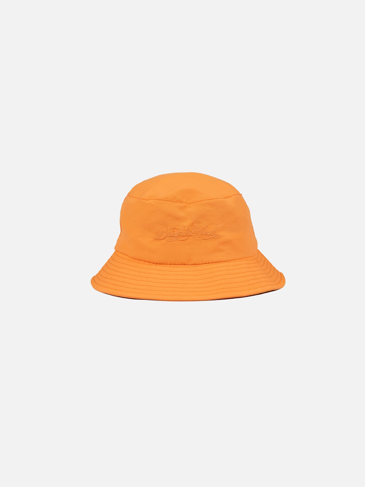 Script Logo Nylon Bucket Hat - Gold