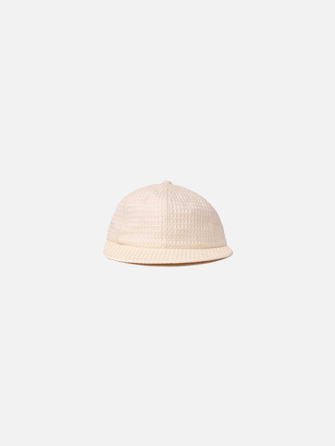 6 Panel Waffle Ballcap - Cream