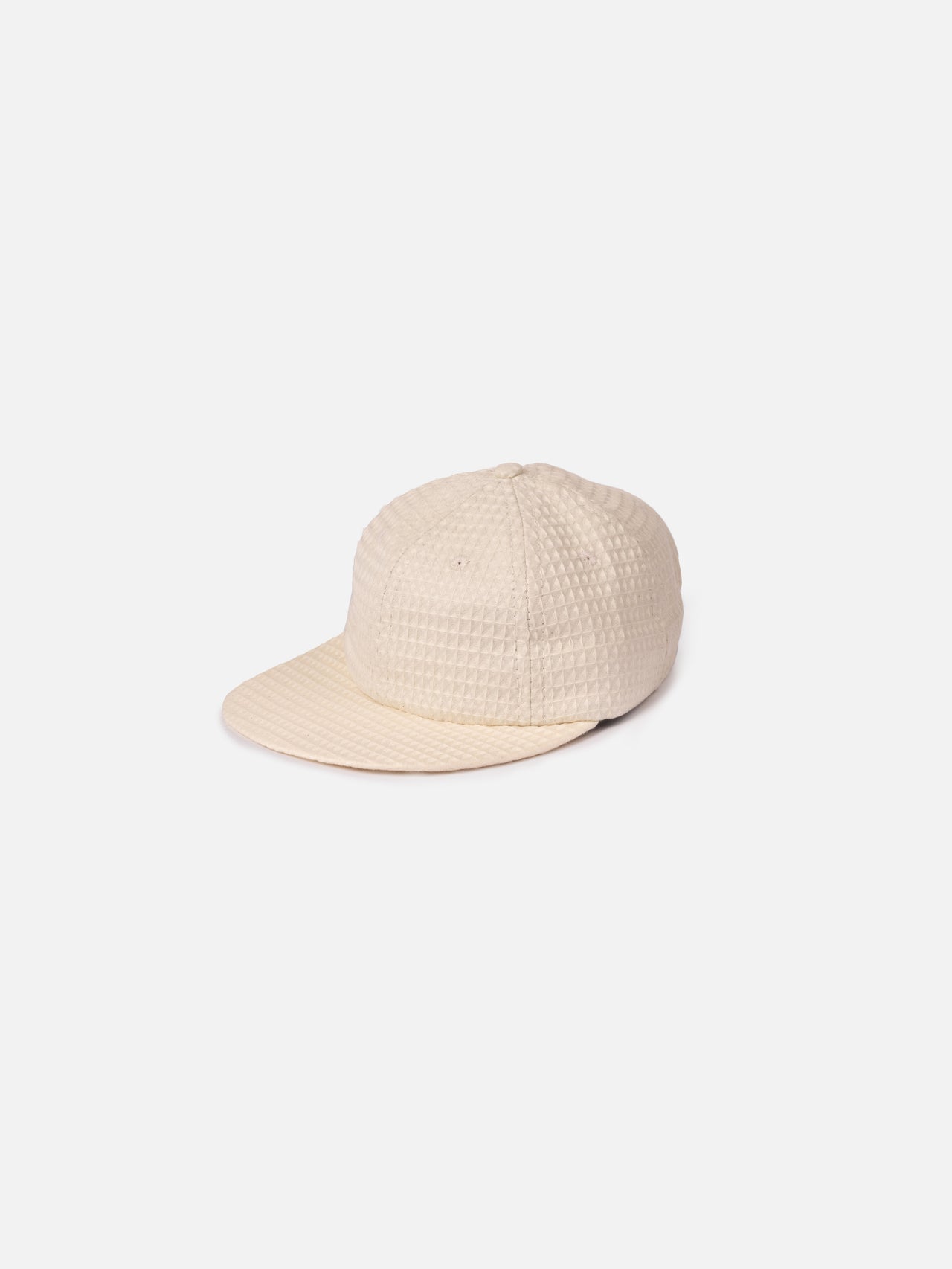 6 Panel Waffle Ballcap - Cream