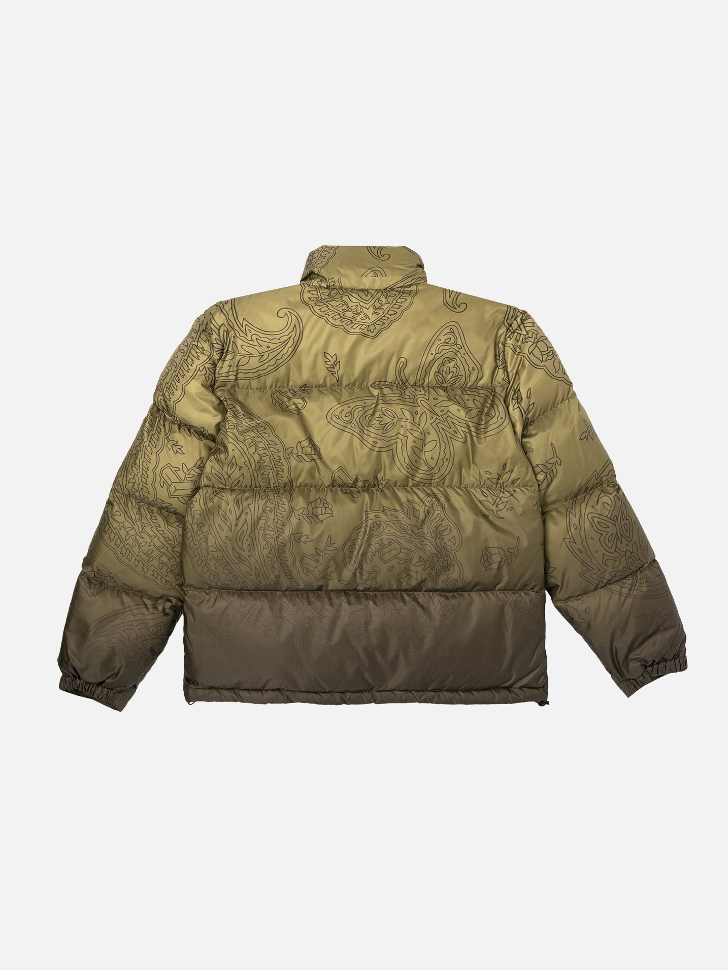 Paisley Butterfly Down Jacket - Olive - Bricks & Wood