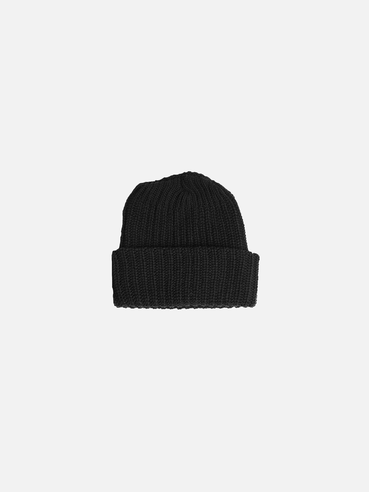 Heavy Knit Beanie - Black