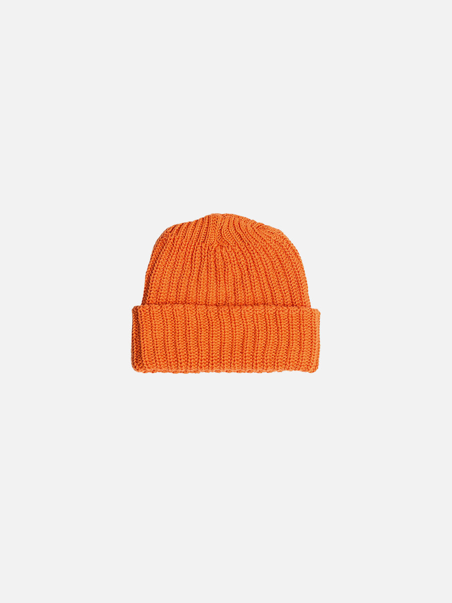 Heavy Knit Beanie - Orange