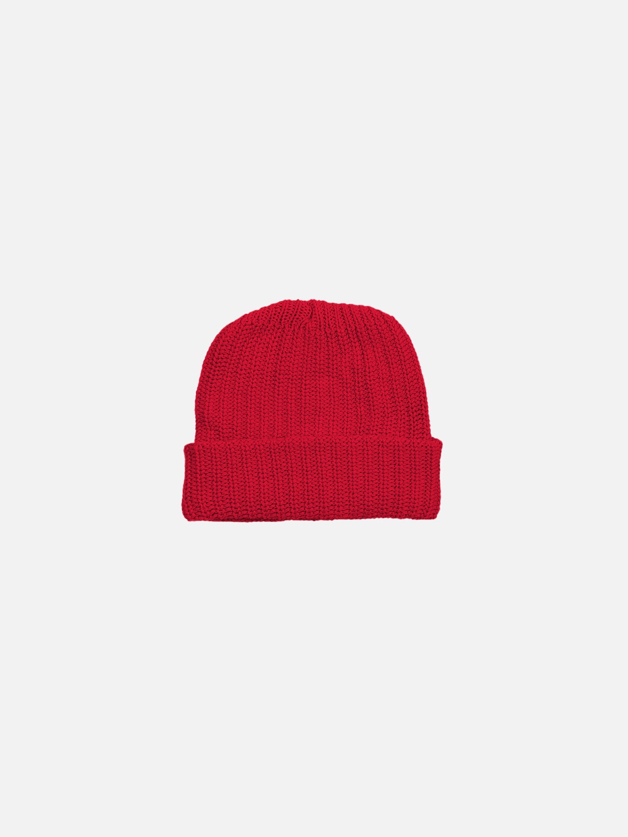 Heavy Knit Beanie - Red