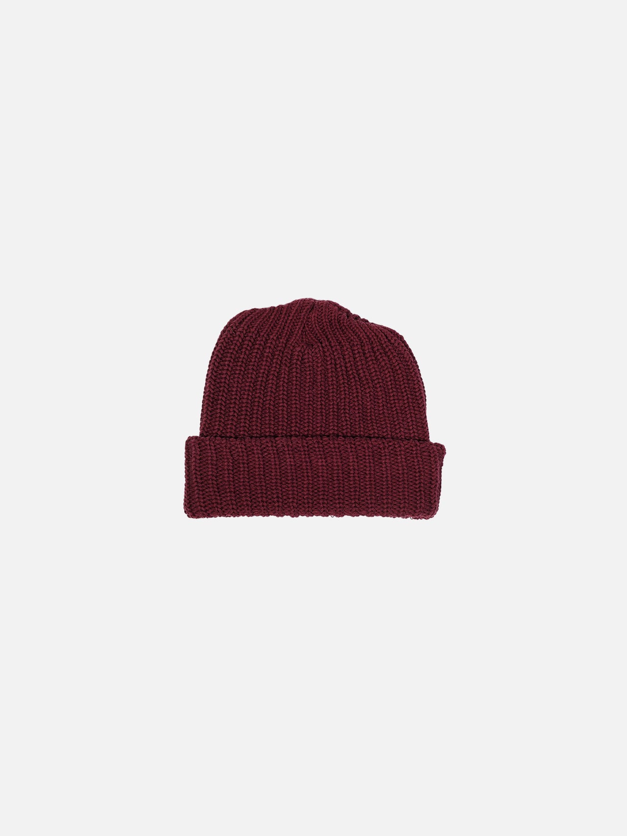 Heavy Knit Beanie - Wine