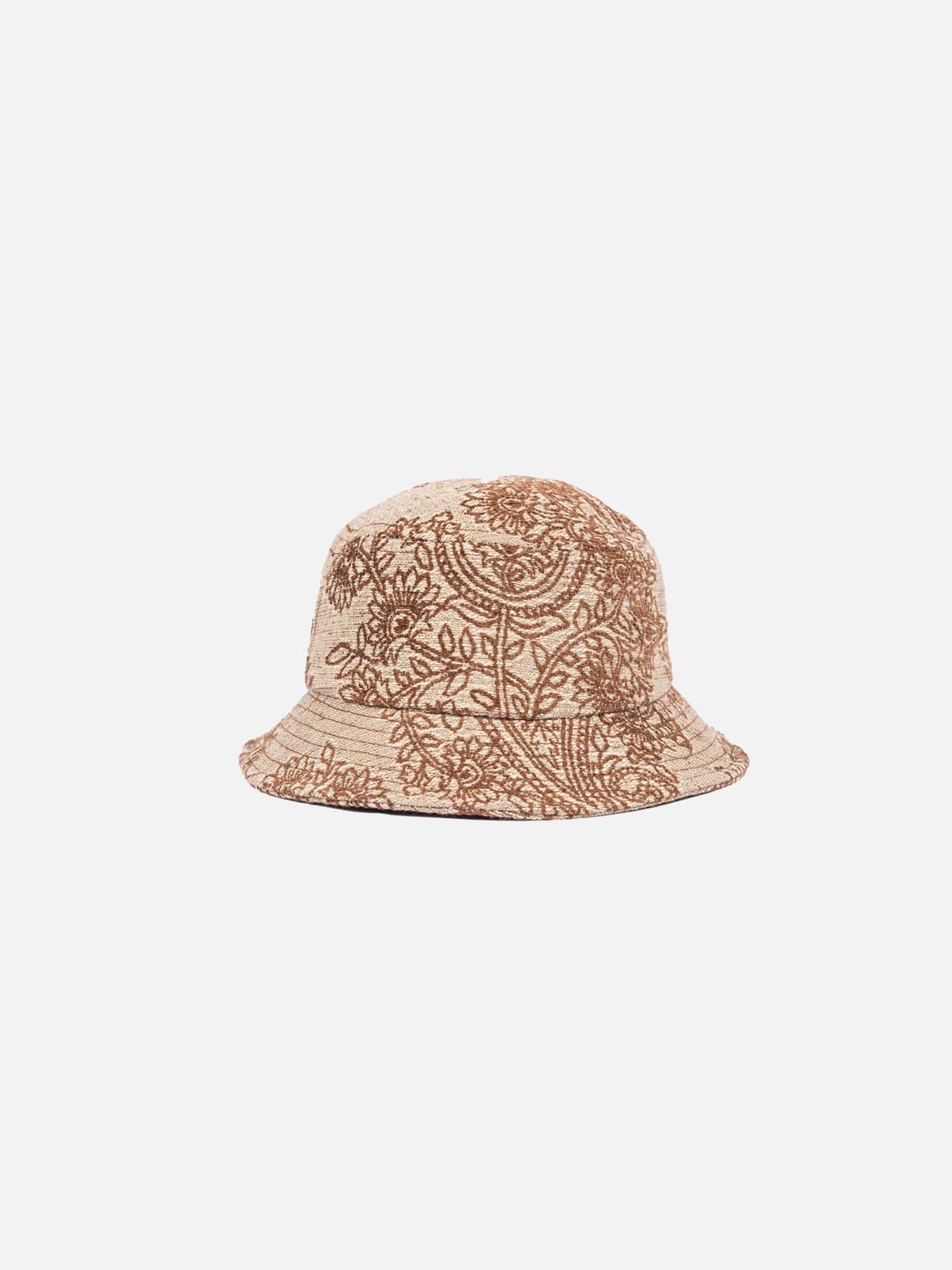 Floral Damask Bucket Hat - Crimson