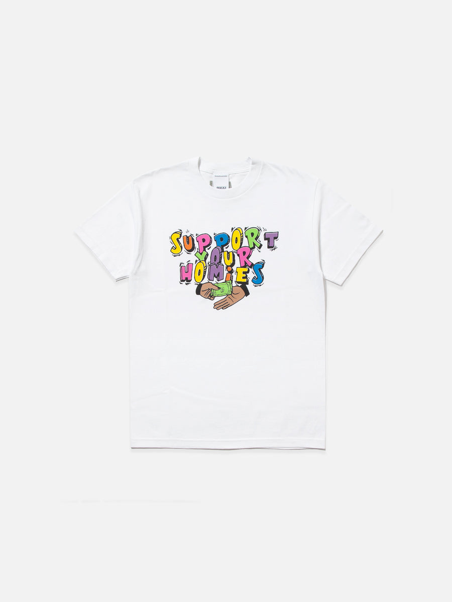 Support Your Homies Tee - White
