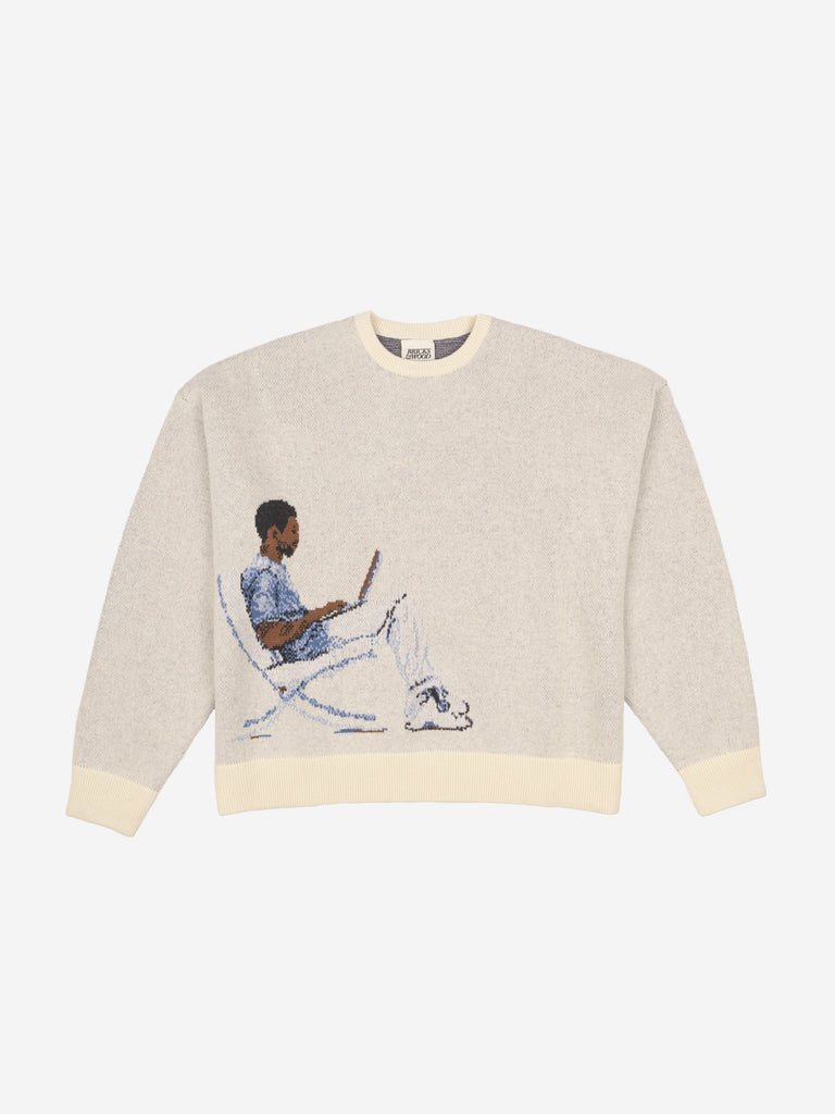 R&D Wool Knit Sweater - Cream
